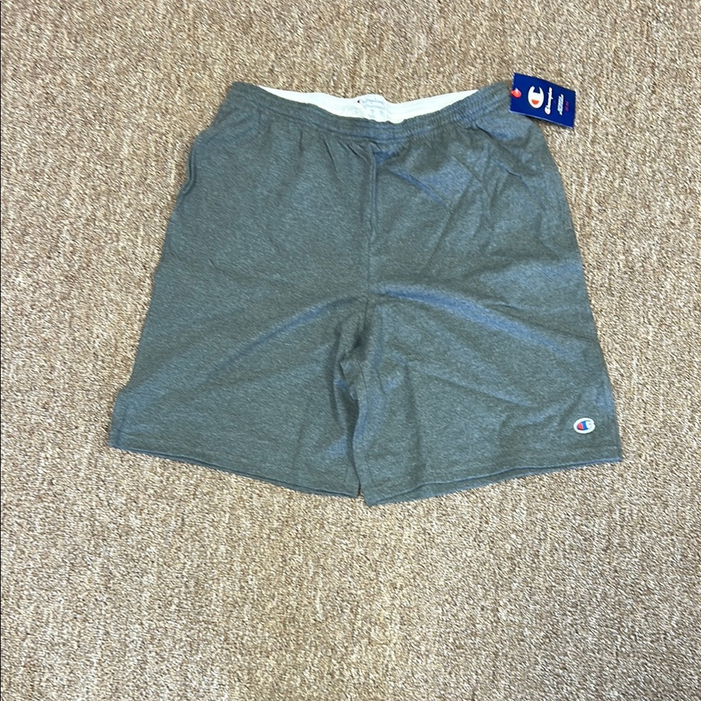 Champion Gray Athletic Shorts with Elastic Waistband